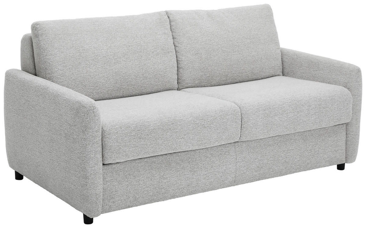 ZOFA S POSTELJNO FUNKCIJO,  siva tekstil  - črna/siva, Design, tekstil (184/91/99cm) - Xora
