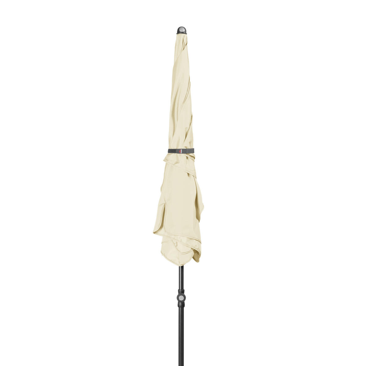 SONNENSCHIRM  185/120 cm  - Anthrazit/Naturfarben, Basics, Textil/Metall (185/120cm) - Doppler