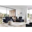 ECKSOFA in Struktur Schwarz  313/233 cm  - Schwarz, Design, Kunststoff/Textil (313/233cm) - Emilio Belluti