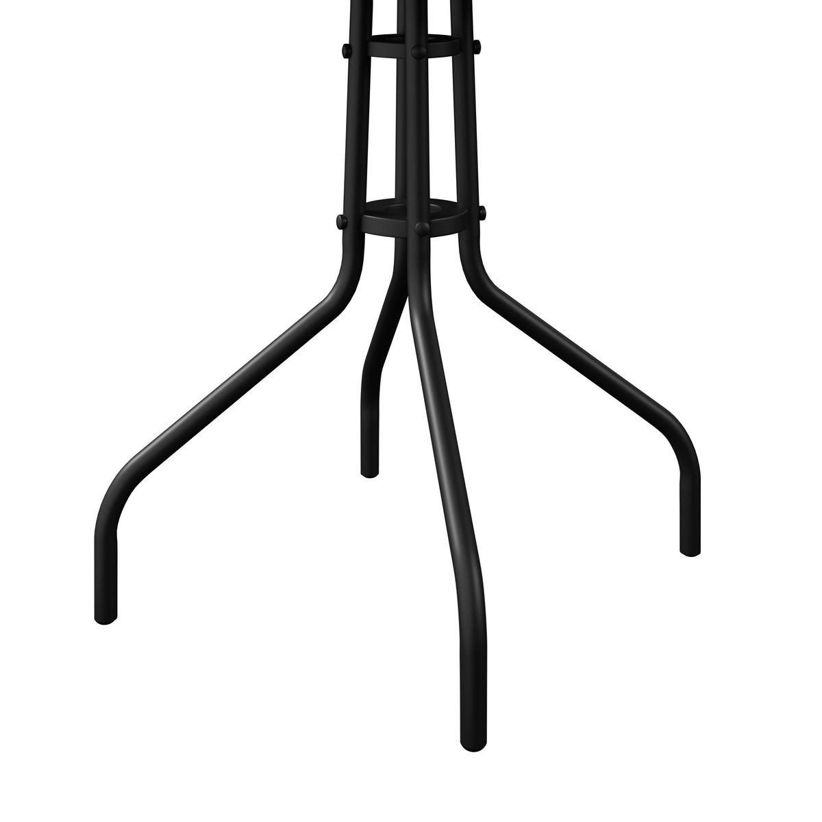 BALKONSET  - Schwarz/Naturfarben, Basics, Glas/Kunststoff (55/78/55cm) - Ambia Garden