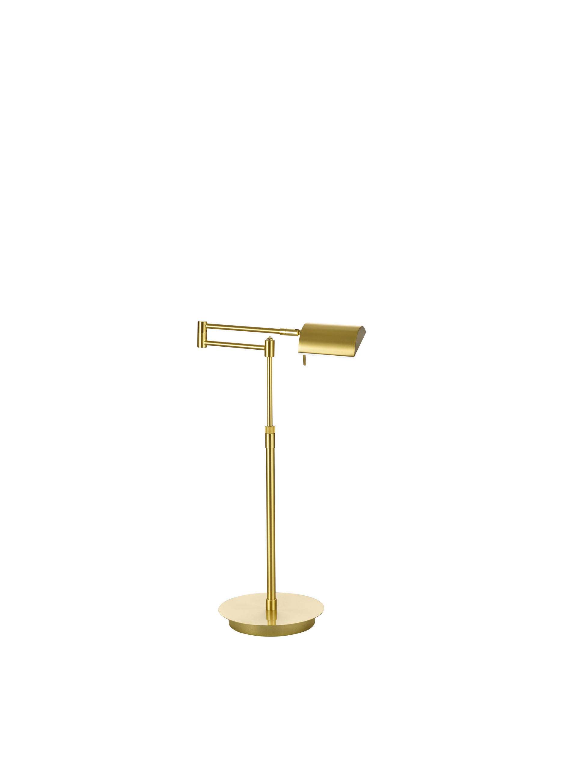 LED-TISCHLEUCHTE 20/40-60 cm   - Messingfarben, Design, Kunststoff/Metall (20/40-60cm) - Hell