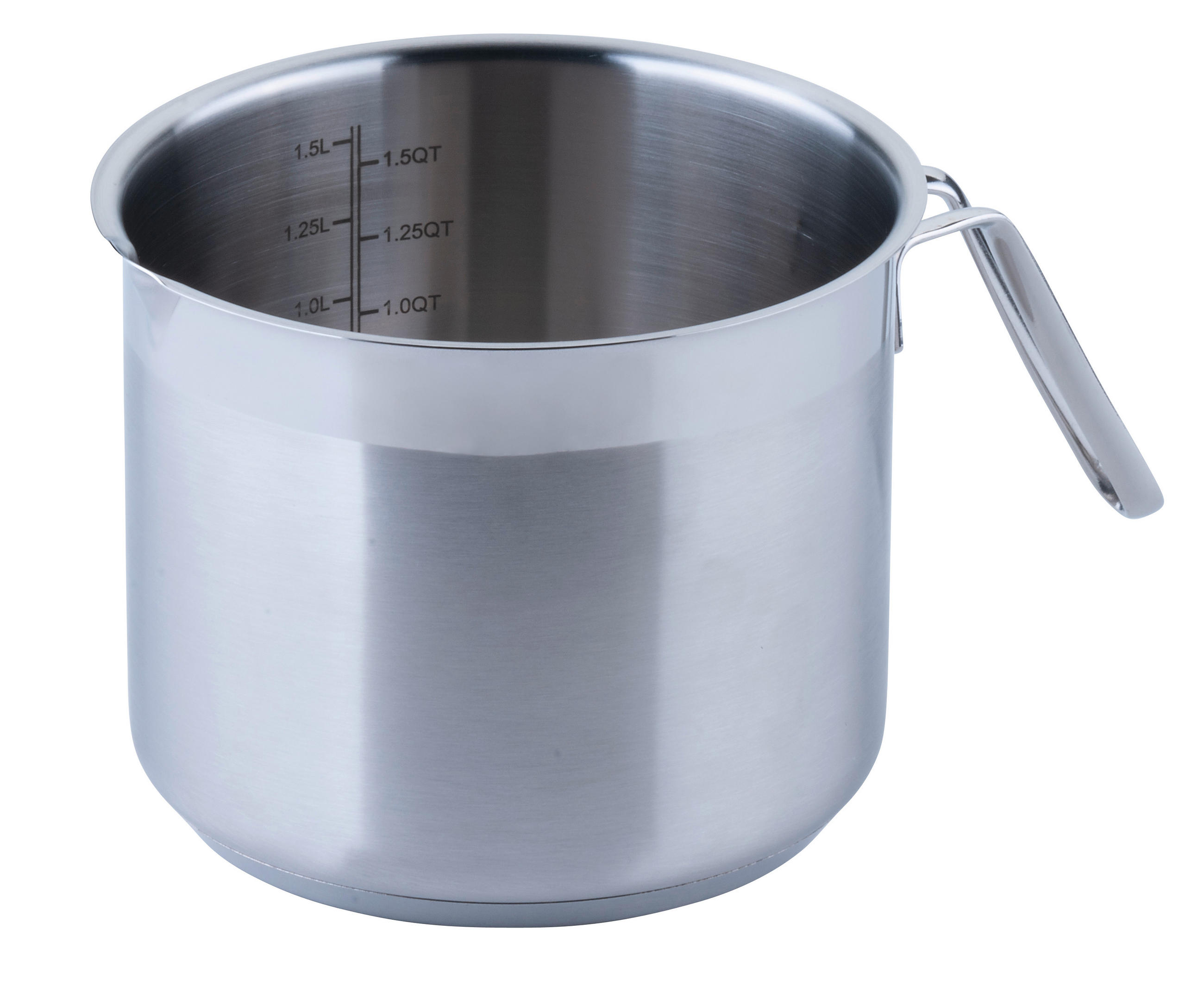 MILCHTOPF Chefkoch 1,5 L  - Silberfarben, Basics, Metall (11,5/14cm) - Chefkoch+Fackelmann