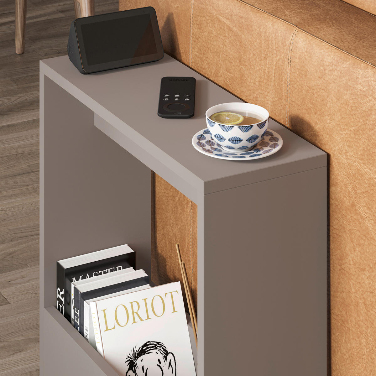BEISTELLTISCH in Holzwerkstoff 55/20/60 cm  - Beige, Design, Holzwerkstoff (55/20/60cm) - Livetastic