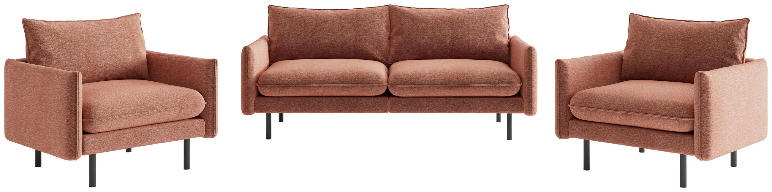 Livetastic SEDACÍ SESTAVA, textil, starorůžová