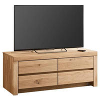 LOWBOARD Wildeiche  131,2/52,2/51,7 cm  - Wildeiche, Design, Holz (131,2/52,2/51,7cm) - Valdera