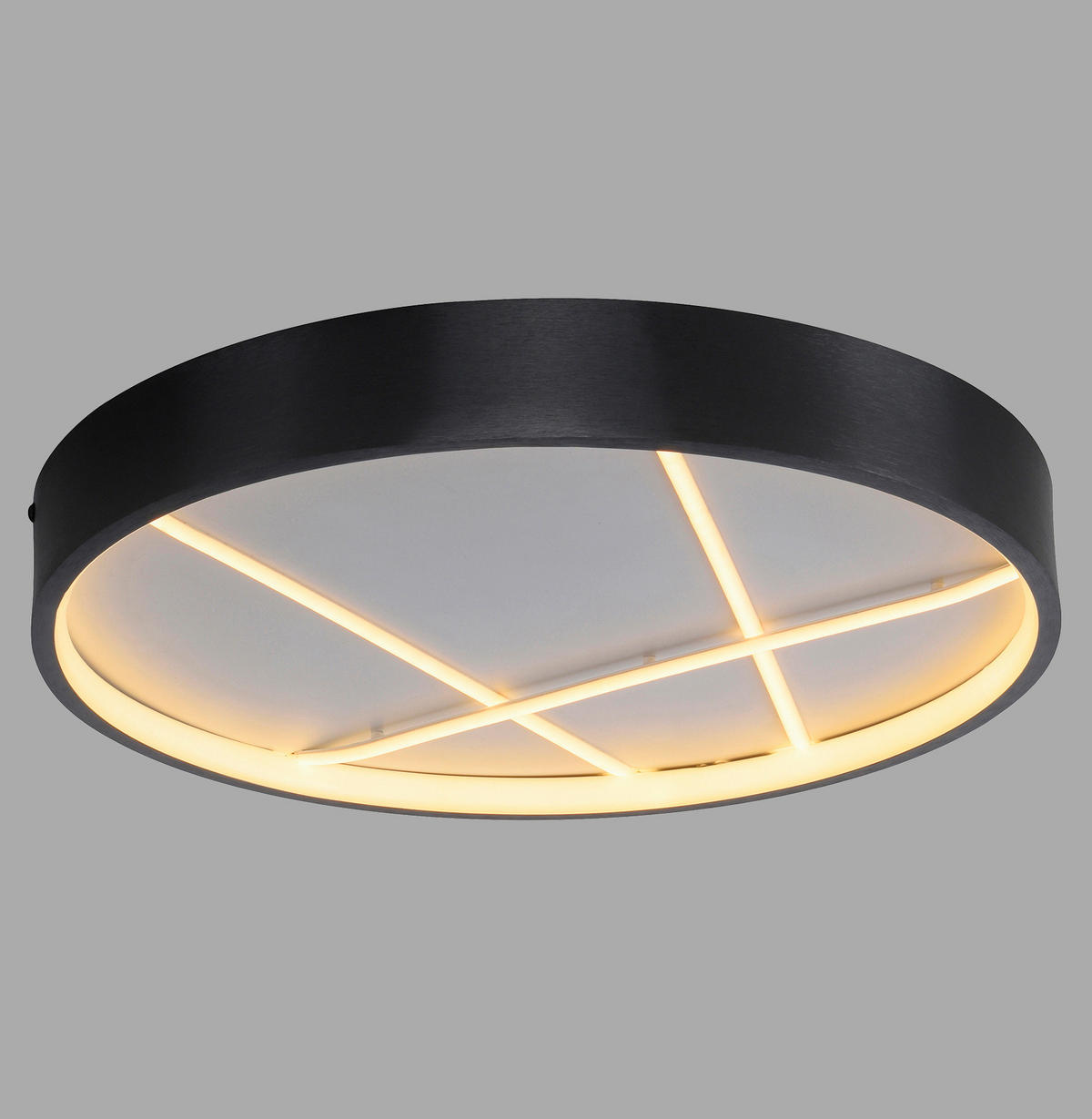 LED-DECKENLEUCHTE 40/40/4,5 cm   - Schwarz, Design, Kunststoff/Metall (40/40/4,5cm)
