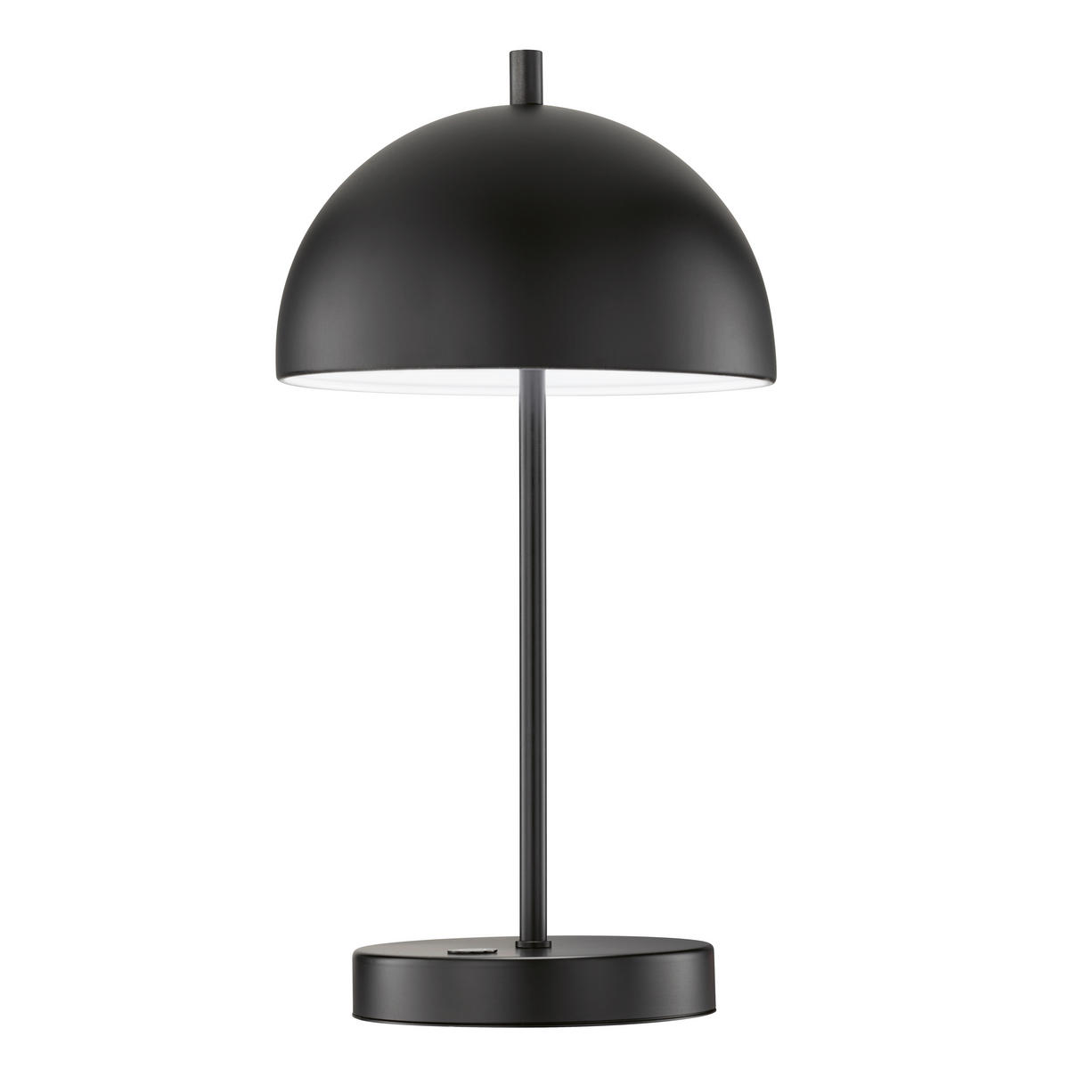 AKKU-TISCHLEUCHTE Kia 18/35 cm  - Schwarz/Weiß, Design, Metall (18/35cm) - Schöner Wohnen