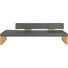SITZBANK in Anthrazit, Eichefarben - Eichefarben/Anthrazit, Design, Leder/Holz (274/84/65cm) - Voglauer SITZBANK in Anthrazit, Eichefarben - Eichefarben/Anthrazit, Design, Leder/Holz (274/84/65cm) - Voglauer