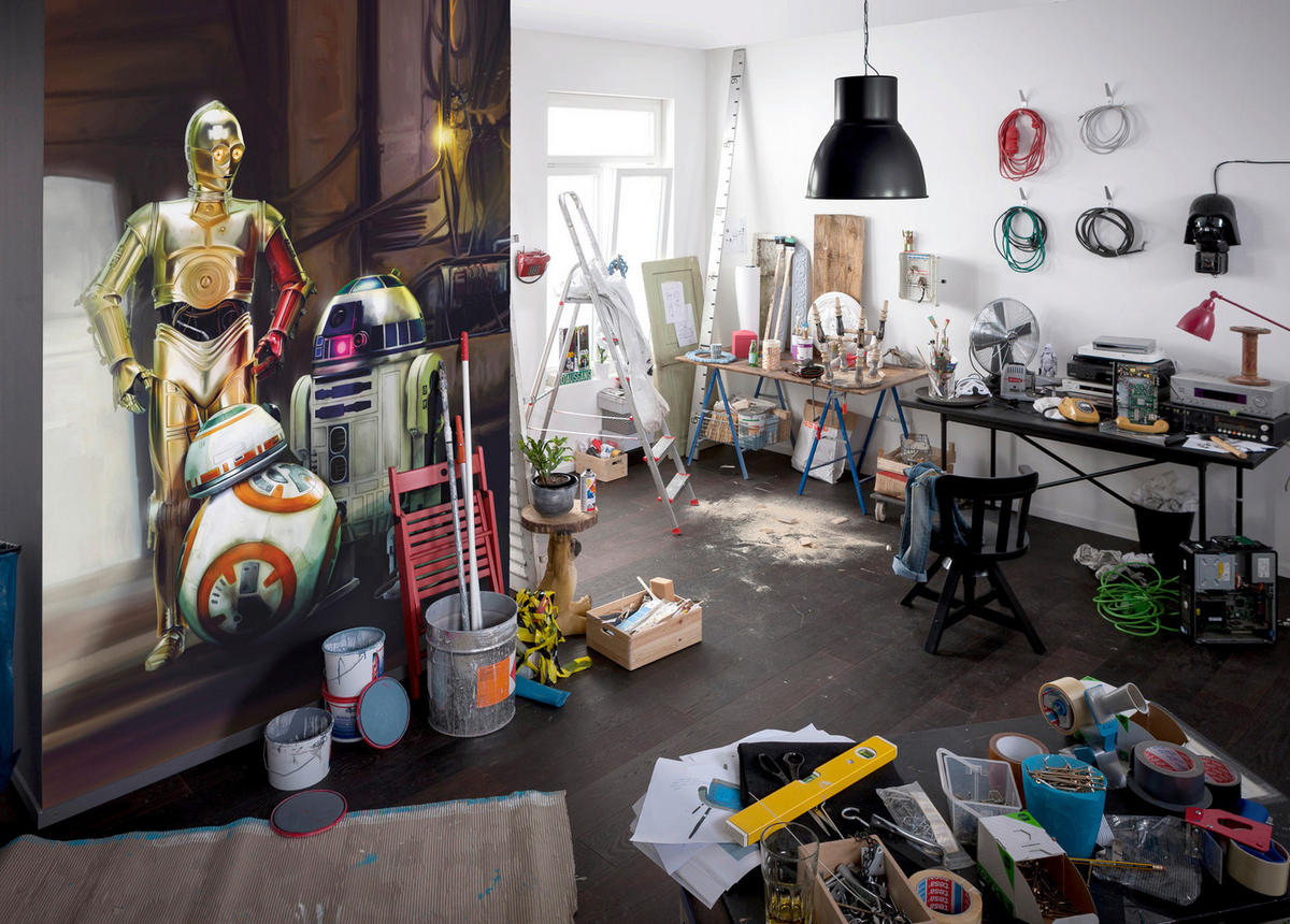 FOTOTAPETE Star Wars  - Multicolor, Design, Papier (184/254cm) - Star Wars