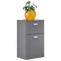 UNTERSCHRANK 40,3/70/32 cm   - Silberfarben/Grau, MODERN, Holzwerkstoff/Metall (40,3/70/32cm) - Stylife