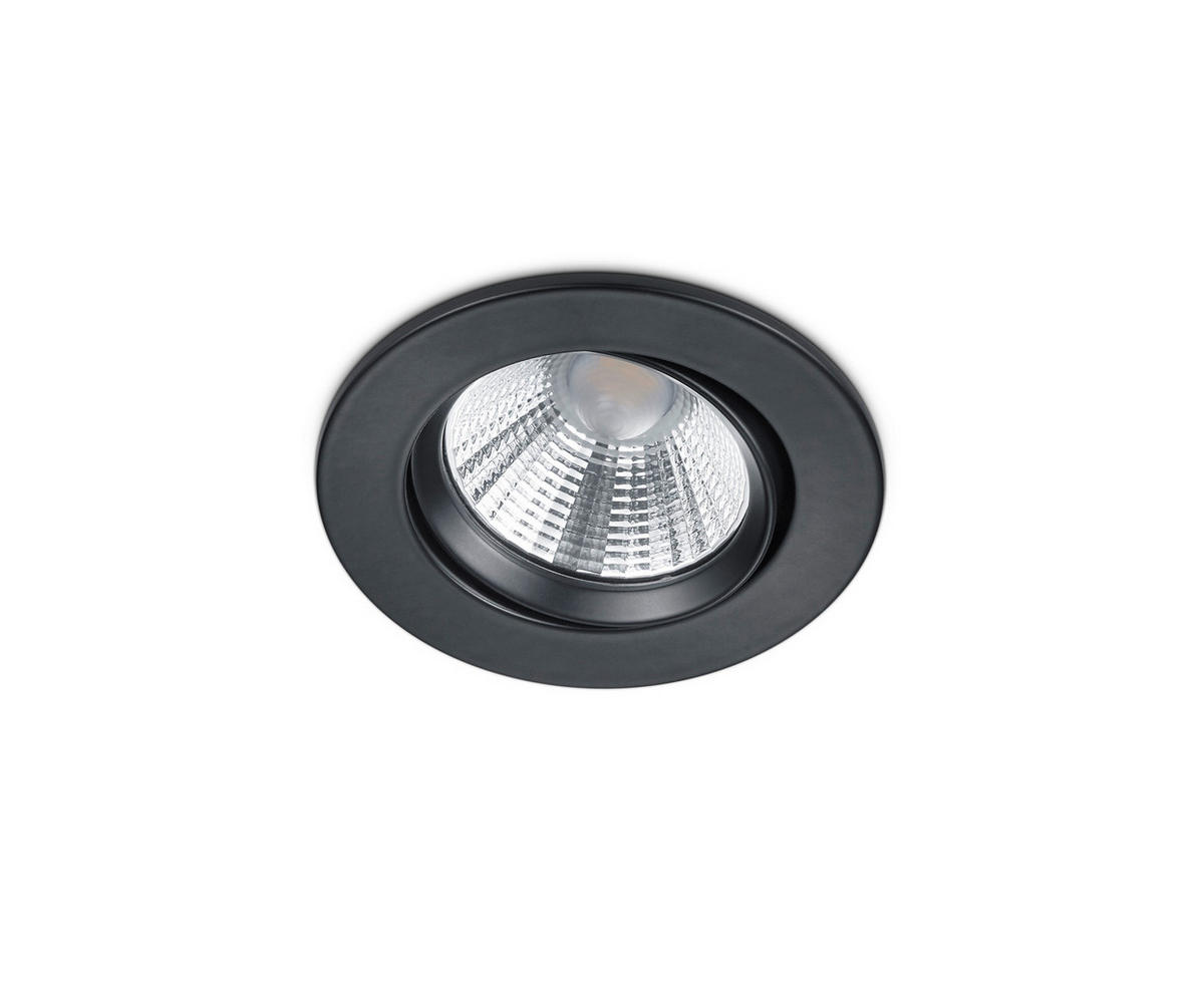 LED-EINBAUSPOT 8,5/5,4 cm   - Schwarz, KONVENTIONELL, Metall (8,5/5,4cm) - Trio Leuchten