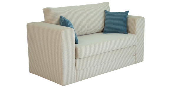 JUGEND- UND KINDERSOFA  in Cord Beige  - Türkis/Beige, KONVENTIONELL, Textil (136/78/72cm) - Xora