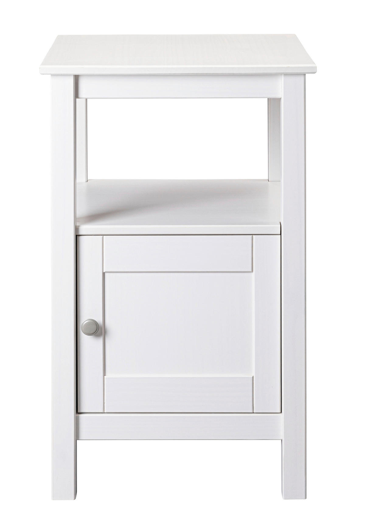 KOMODA   45/76/45 cm   bijela  - bijela/boje srebrnog hrasta, Moderno, drvo (45/76/45cm)