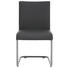 SCHWINGSTUHL in Metall, Leder Schwarz, Chromfarben - Chromfarben/Schwarz, Design, Leder/Metall (49/85/59cm) - Hülsta SCHWINGSTUHL in Metall, Leder Schwarz, Chromfarben - Chromfarben/Schwarz, Design, Leder/Metall (49/85/59cm) - Hülsta