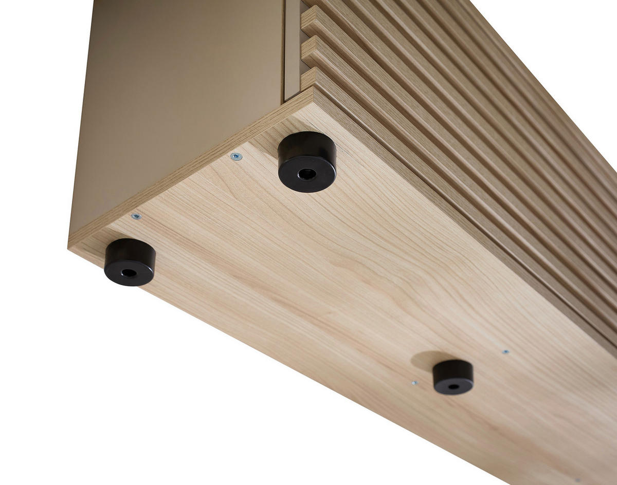 LOWBOARD  in 180/30/30 cm  - Kaschmir/Eichefarben, Design, Holzwerkstoff/Kunststoff (180/30/30cm) - Boxxx