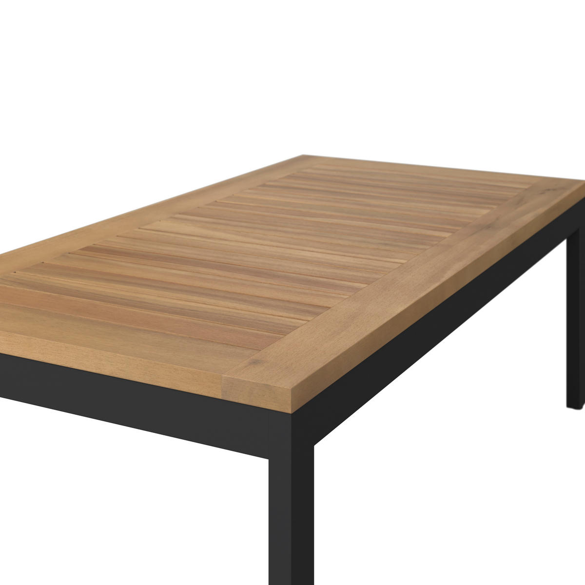 KERTI BÚTORSZETT 4 részes  - akáciaszínű/fekete, Konventionell, textil/fa (90/50/40cm) - Ambia Garden