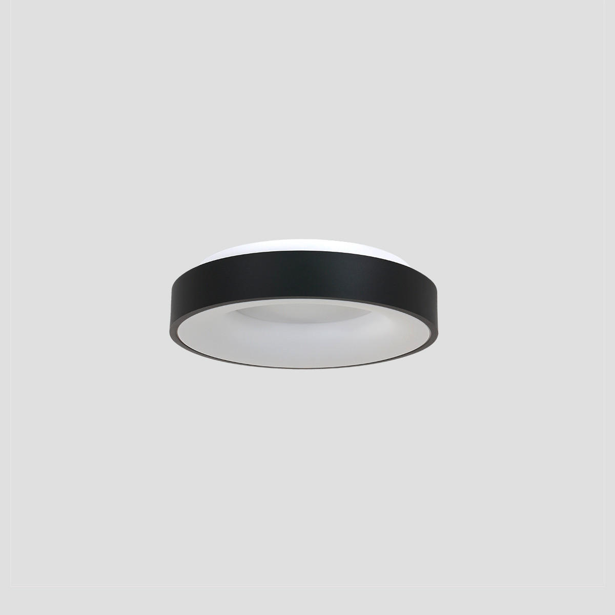 LED-DECKENLEUCHTE Ringlede 30/9 cm   - Schwarz, Basics, Kunststoff/Metall (30/9cm)