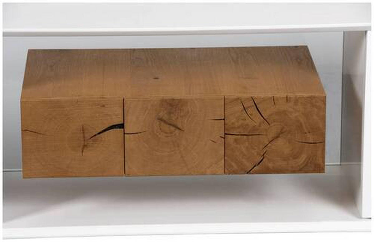 LOWBOARD  in 170/47/40 cm  - Weiss/Eichefarben, Design, Holz/Holzwerkstoff (170/47/40cm) - MID.YOU