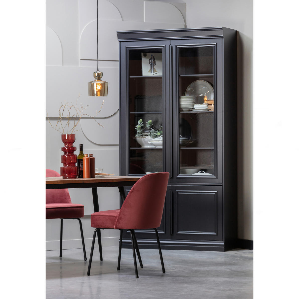 ESSTISCH Teakholz massiv rechteckig Teakfarben  - Schwarz/Teakfarben, Design, Holz/Metall (220/90/76cm) - Livetastic