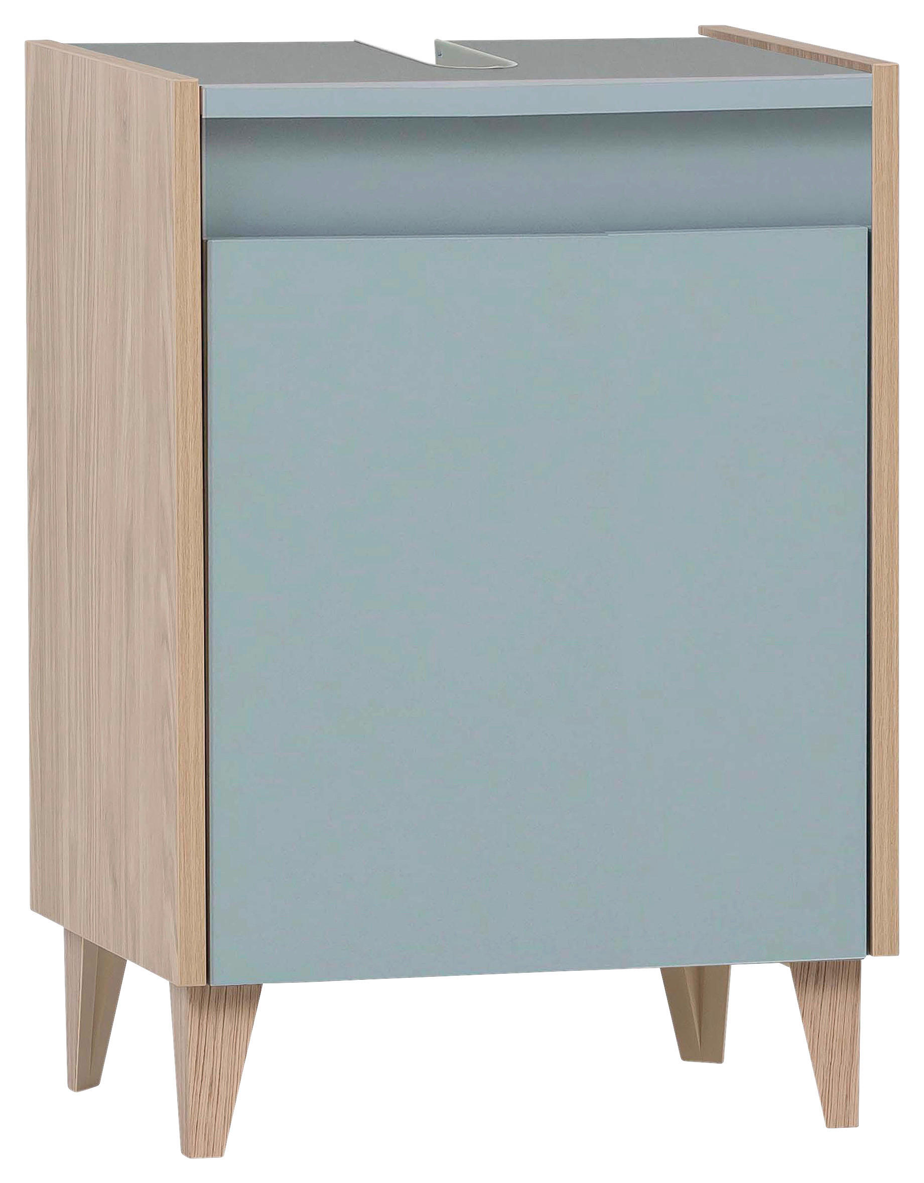 WASCHBECKENUNTERSCHRANK Blau, Hellblau, Pastellblau - Blau/Pastellblau, MODERN, Holzwerkstoff/Kunststoff (41,8/60,1/33cm) - MID.YOU