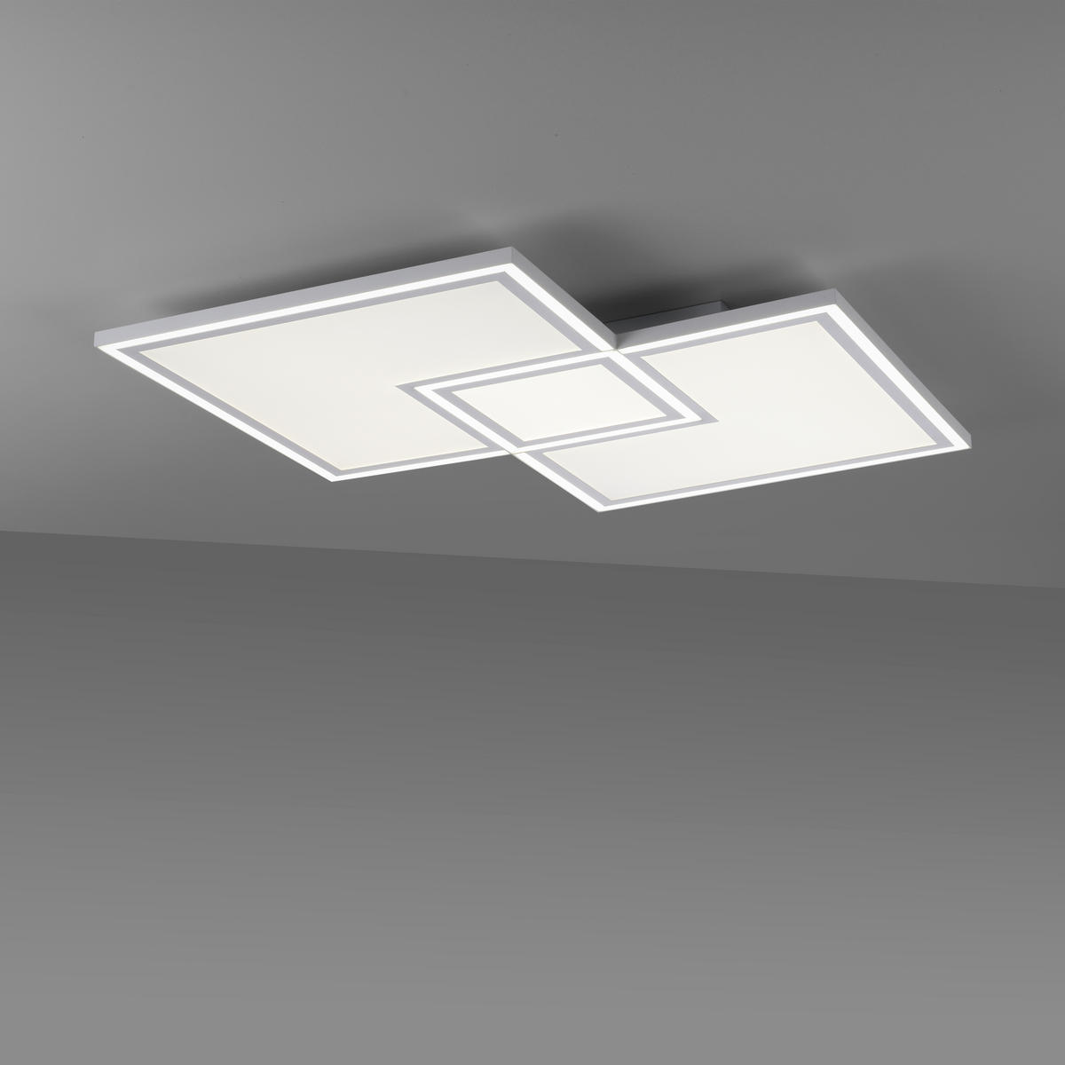 LED-DECKENLEUCHTE 51 W    67/67/5 cm  - Weiss, Trend, Kunststoff/Metall (67/67/5cm) - Novel