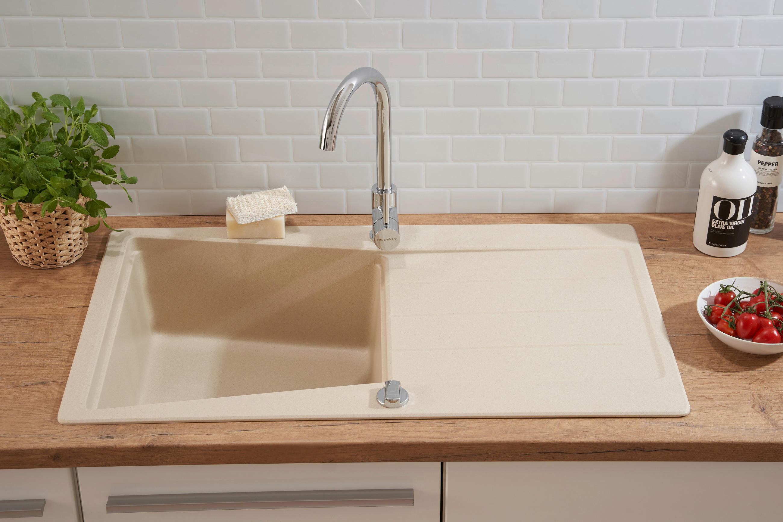 DISKHO 1725SEATTLE86X50B  - beige, Trend, sten (86/20/50cm) - Respekta