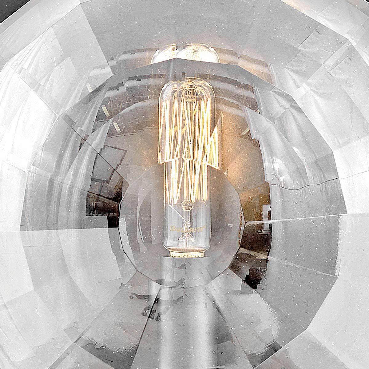 WANDLEUCHTE Quintiesse 22/22/10,5 cm  - Schwarz, KONVENTIONELL, Glas/Metall (22/22/10,5cm) - Elstead Lighting