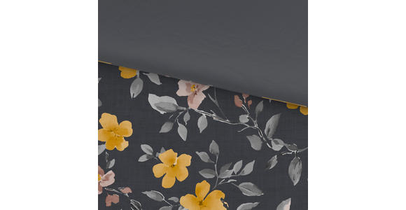 WENDEBETTWÄSCHE Mavie Satin 140/200 cm  - Grau, KONVENTIONELL, Textil (140/200cm) - Novel