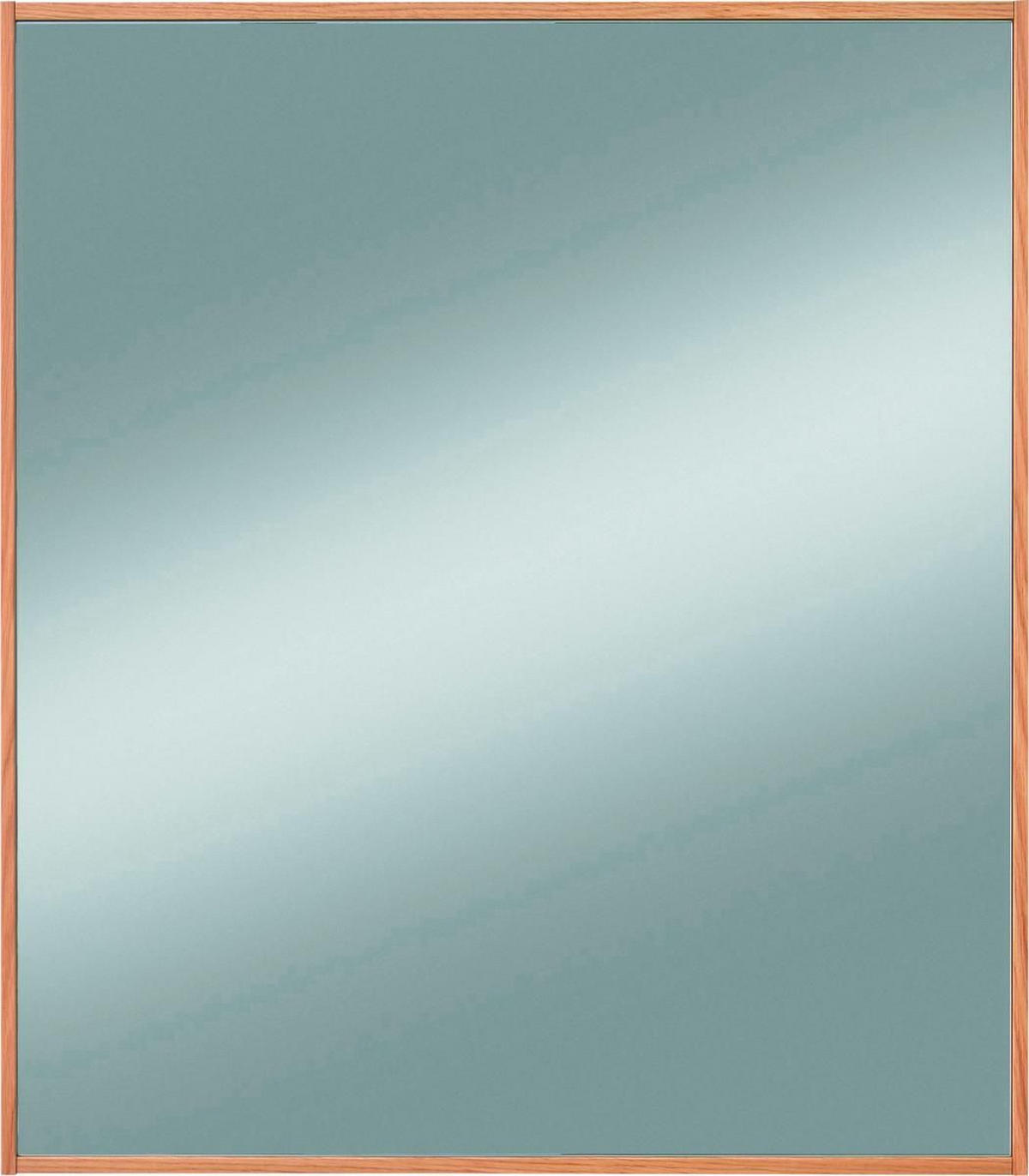 WANDSPIEGEL 84/82/1,5 cm    in rechteckig  - Eiche Bianco/Eichefarben, Design, Glas/Holz (84/82/1,5cm)