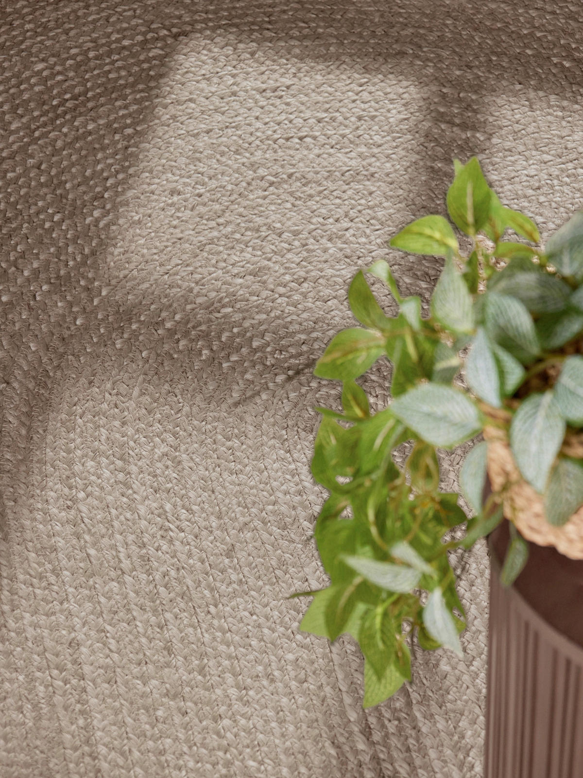 JUTETEPPICH 160/230 cm Jute Braided Greige oval  - Greige, Basics, Textil (160/230cm) - Hanse Home