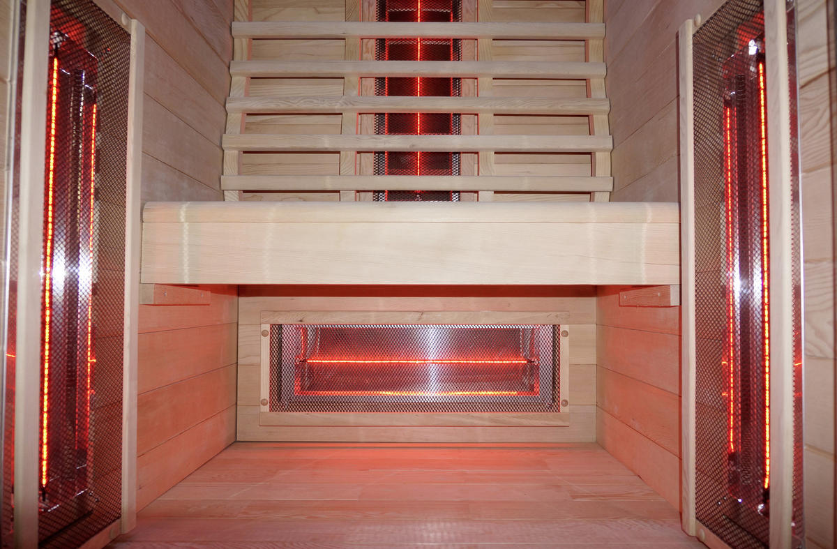 INFRAROTKABINE für 1 Personen RUBY 1  - Naturfarben, Basics, Holz (90,5/195/100cm) - Sanotechnik