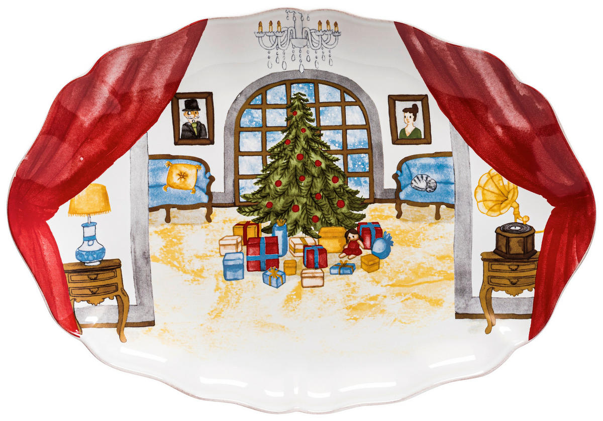 SERVIERPLATTE THE NUTCRACKER  - Multicolor, Basics, Keramik (40cm) - Costa Nova