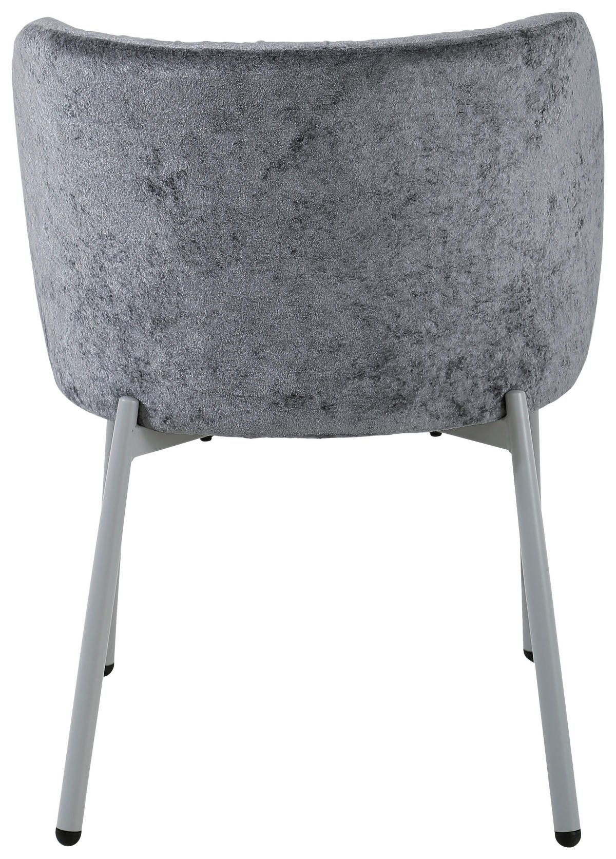 STUHL Chenille Grau  - Grau, Design, Textil/Metall (56,5/77/57cm) - Stylife