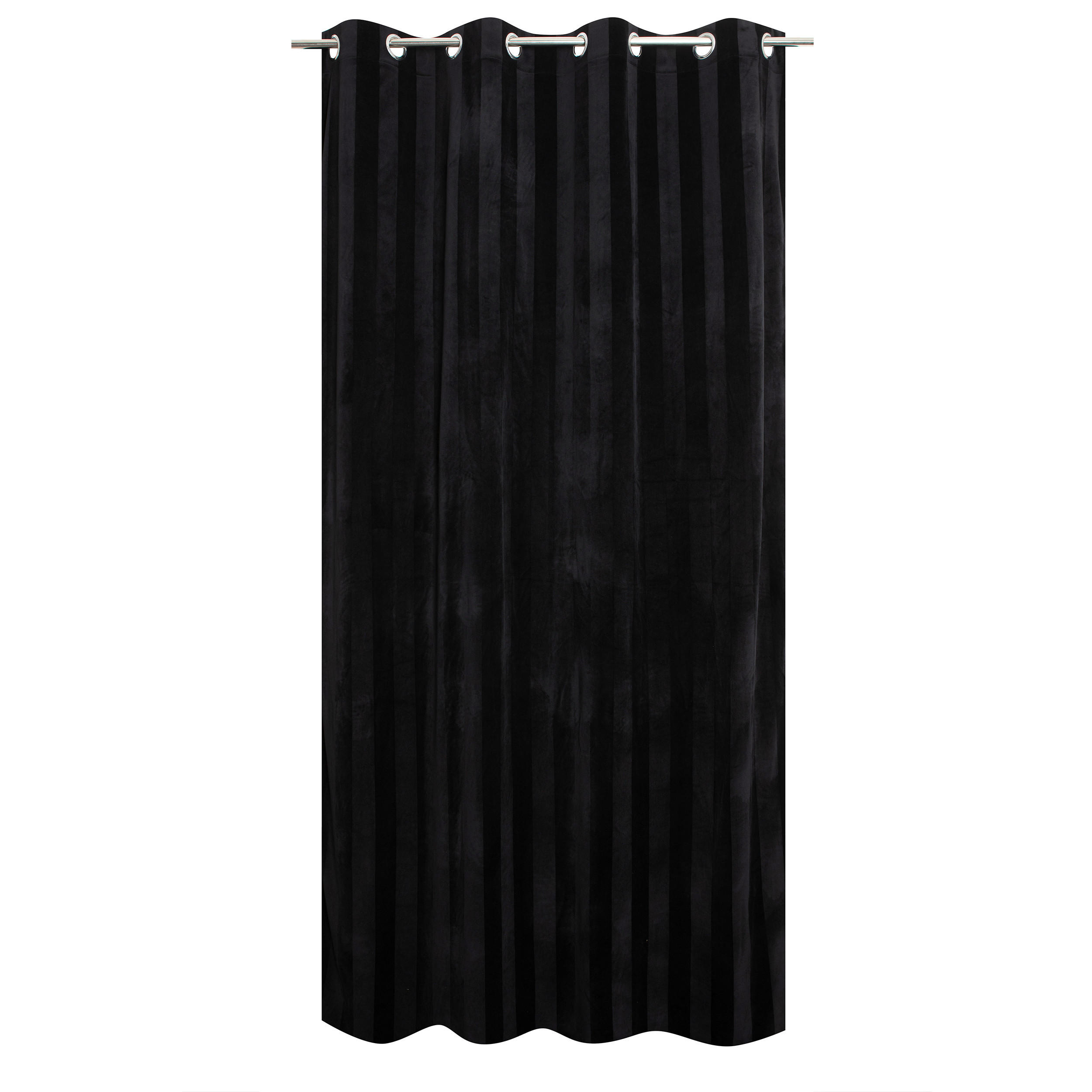 FERTIGVORHANG blickdicht  - Schwarz, Basics, Textil (135/240cm)