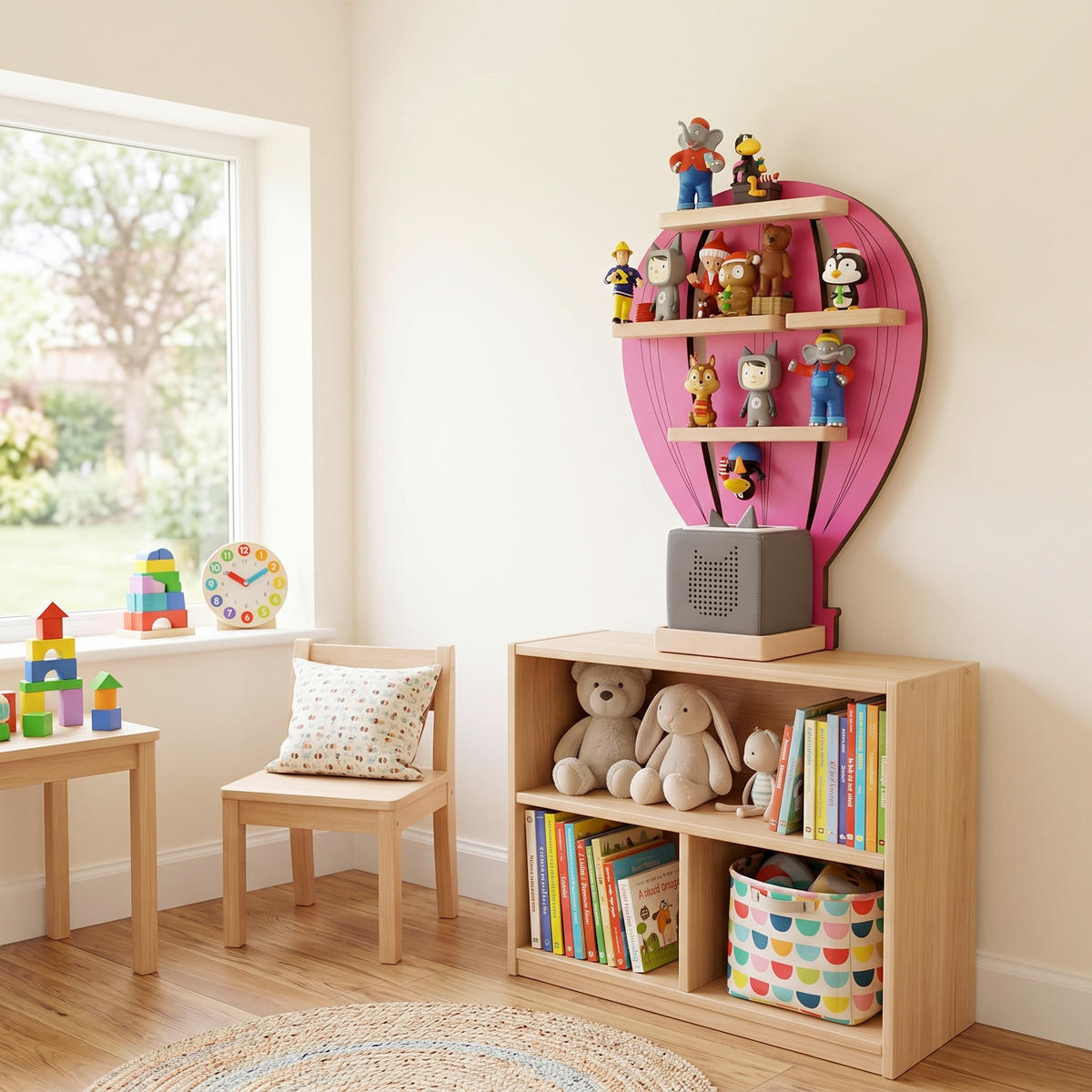 KINDERREGAL  - Rosa, Modern, Holzwerkstoff (30/48/19cm) - Livetastic