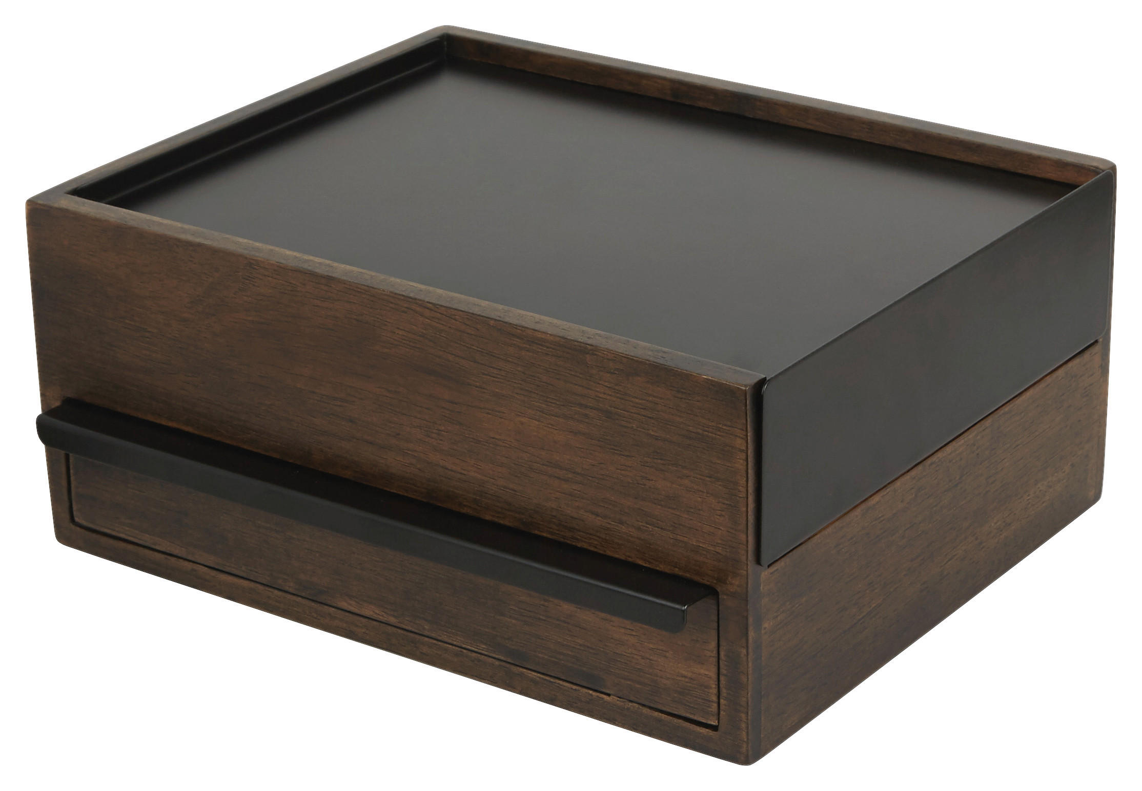 SMYCKESKRIN - valnötsfärgad/svart, Design, metall/trä (22,1/11,9/25,9cm) - Umbra