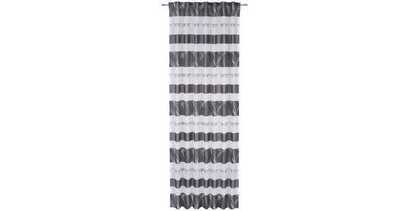 FERTIGVORHANG halbtransparent - Schwarz, Design, Textil (140/255cm) - Novel