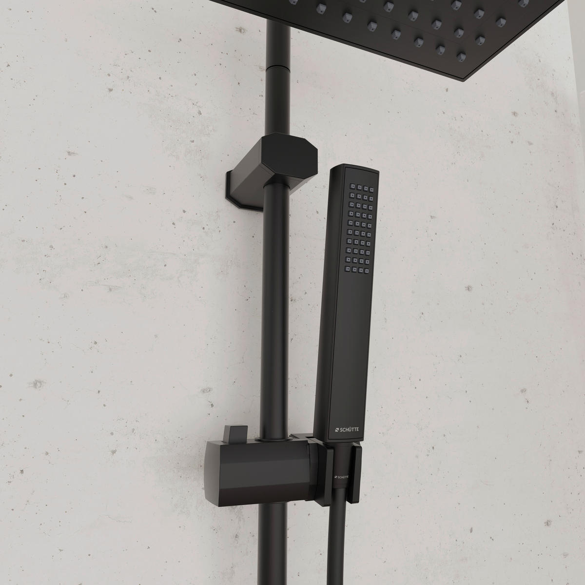 Überkopfbrauseset Tokyo  - Schwarz, Metall (34/99/5,5cm) - Schütte