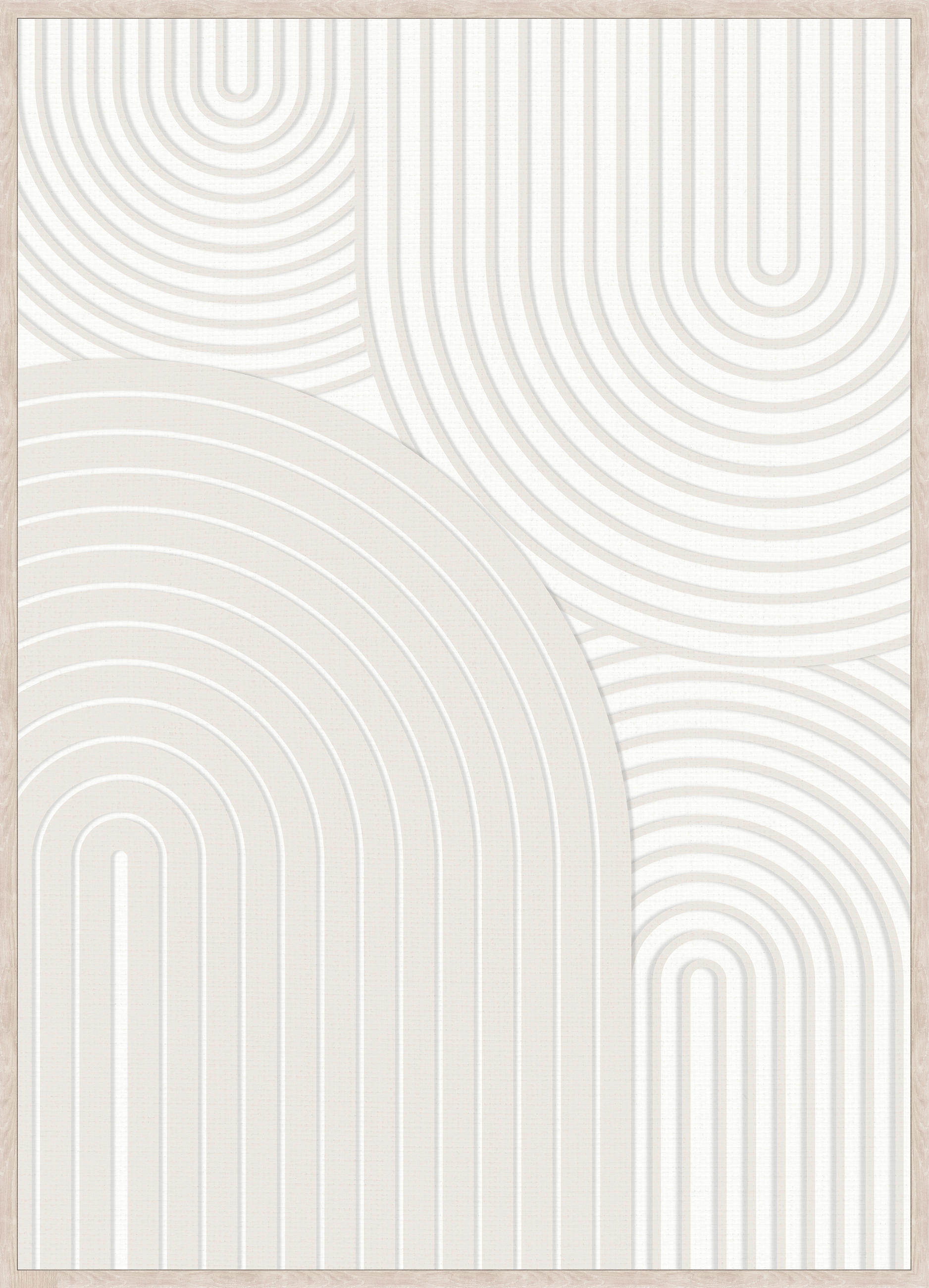 BILD Abstraktes  - Weiß/Naturfarben, Trend, Holzwerkstoff/Kunststoff (50/70cm) - Monee