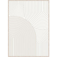 BILD Abstraktes  - Weiß/Naturfarben, Trend, Holzwerkstoff/Kunststoff (50/70cm) - Monee