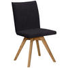 STUHL  in Samt  - Eichefarben/Anthrazit, Konventionell, Holz/Textil (60/91/61cm) - Moderano