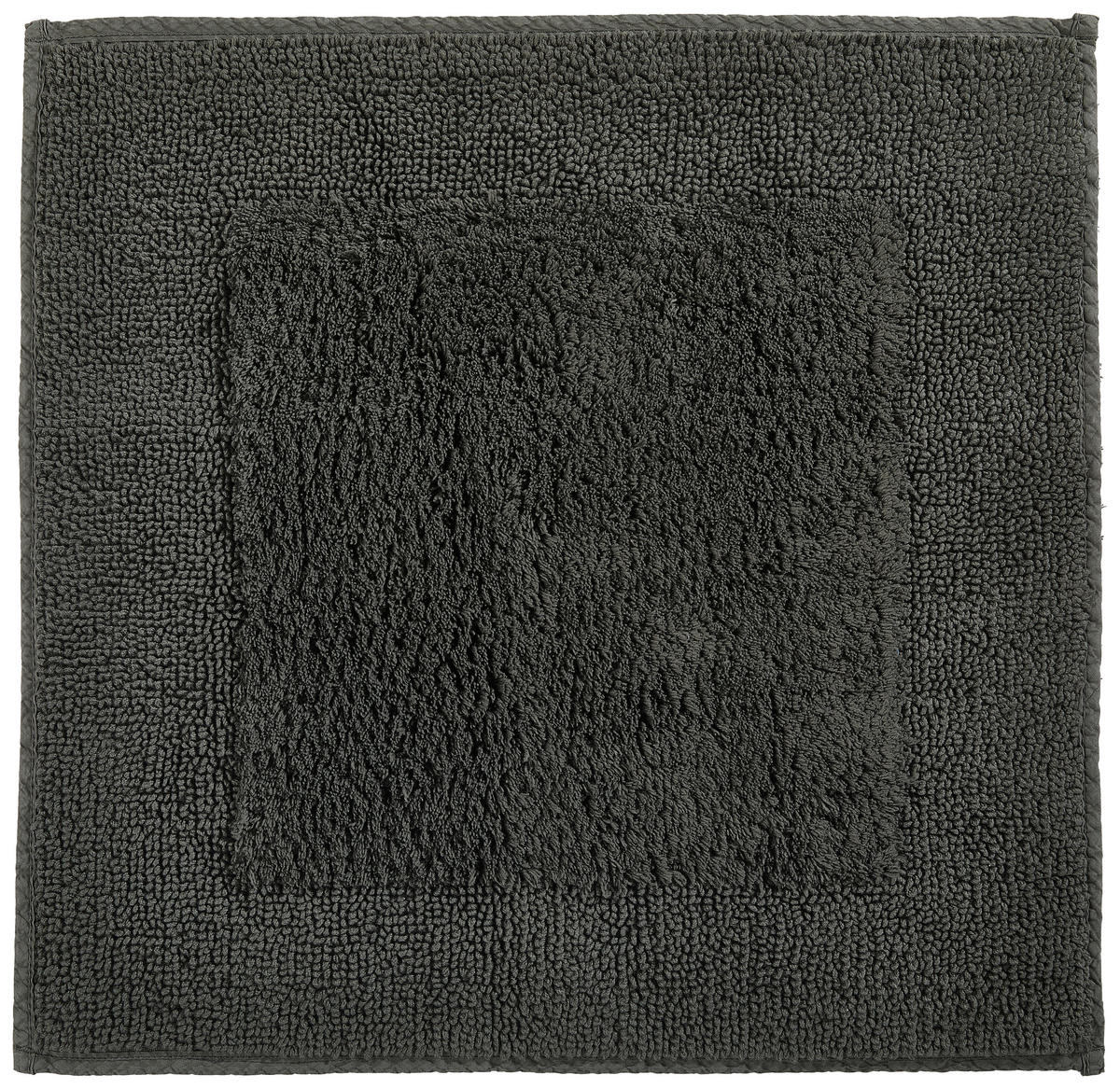 BADEMATTE Anthrazit 60/60 cm  - Anthrazit, Textil (60/60cm) - Dieter Knoll