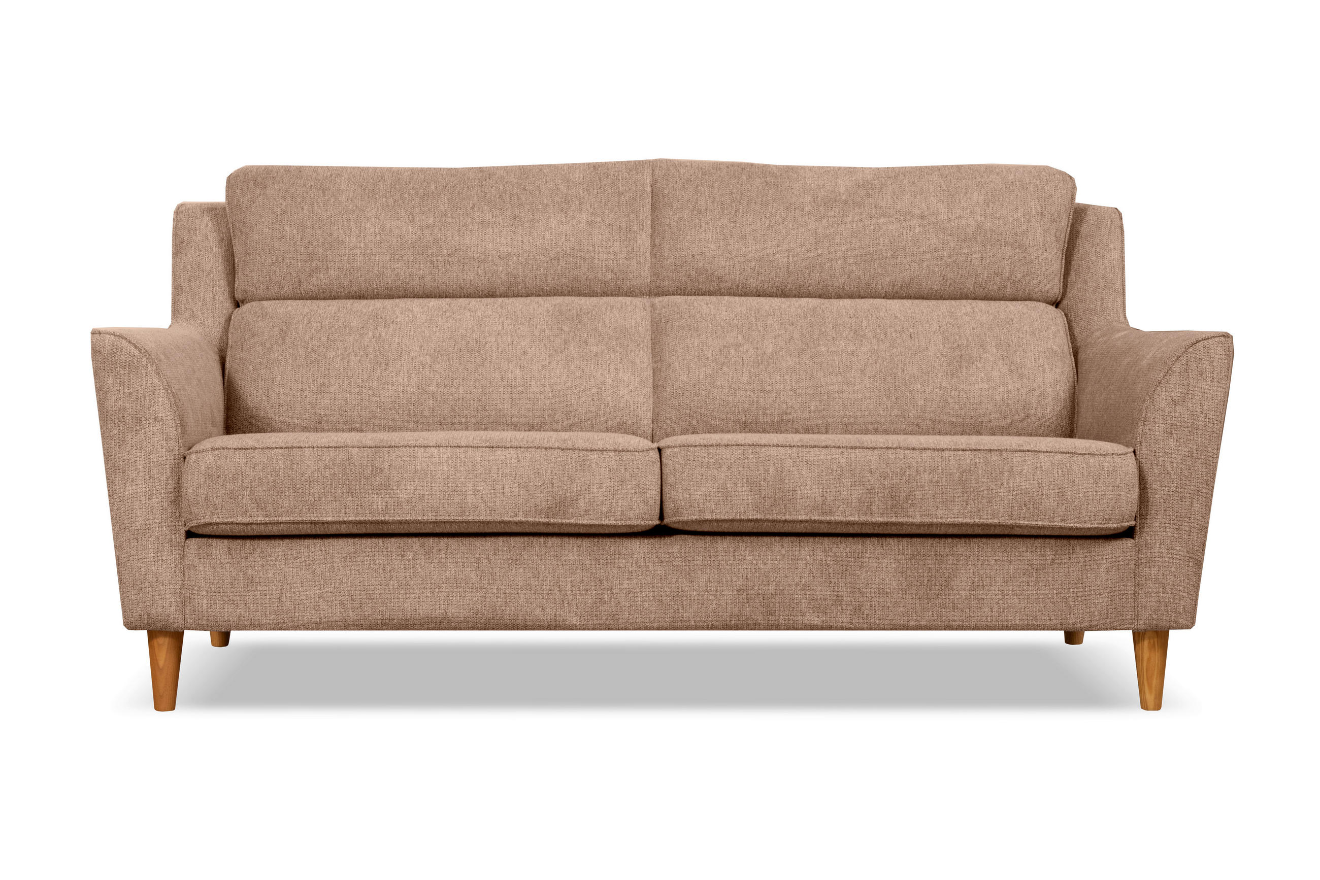 3-SITZER-SOFA NORDIC in Hellbraun  - Hellbraun, Design, Textil (199/96/88cm) - Livetastic