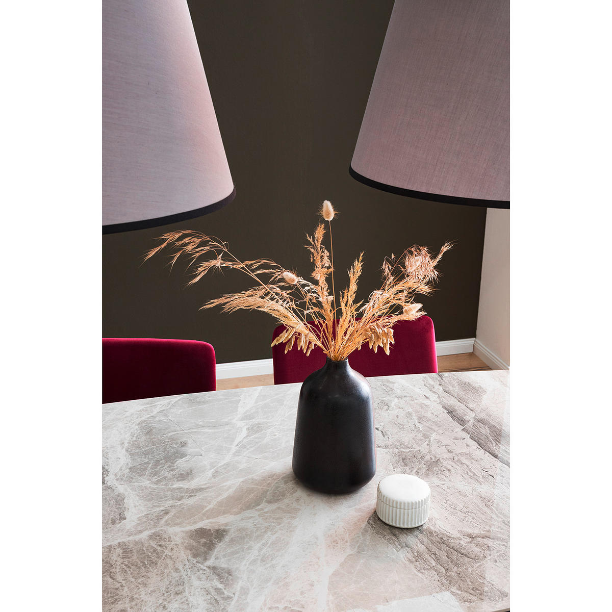 MATBORD i metall, glas, keramik 175/85/75 cm   - svart/grå, Modern, metall/glas (175/85/75cm) - Novel