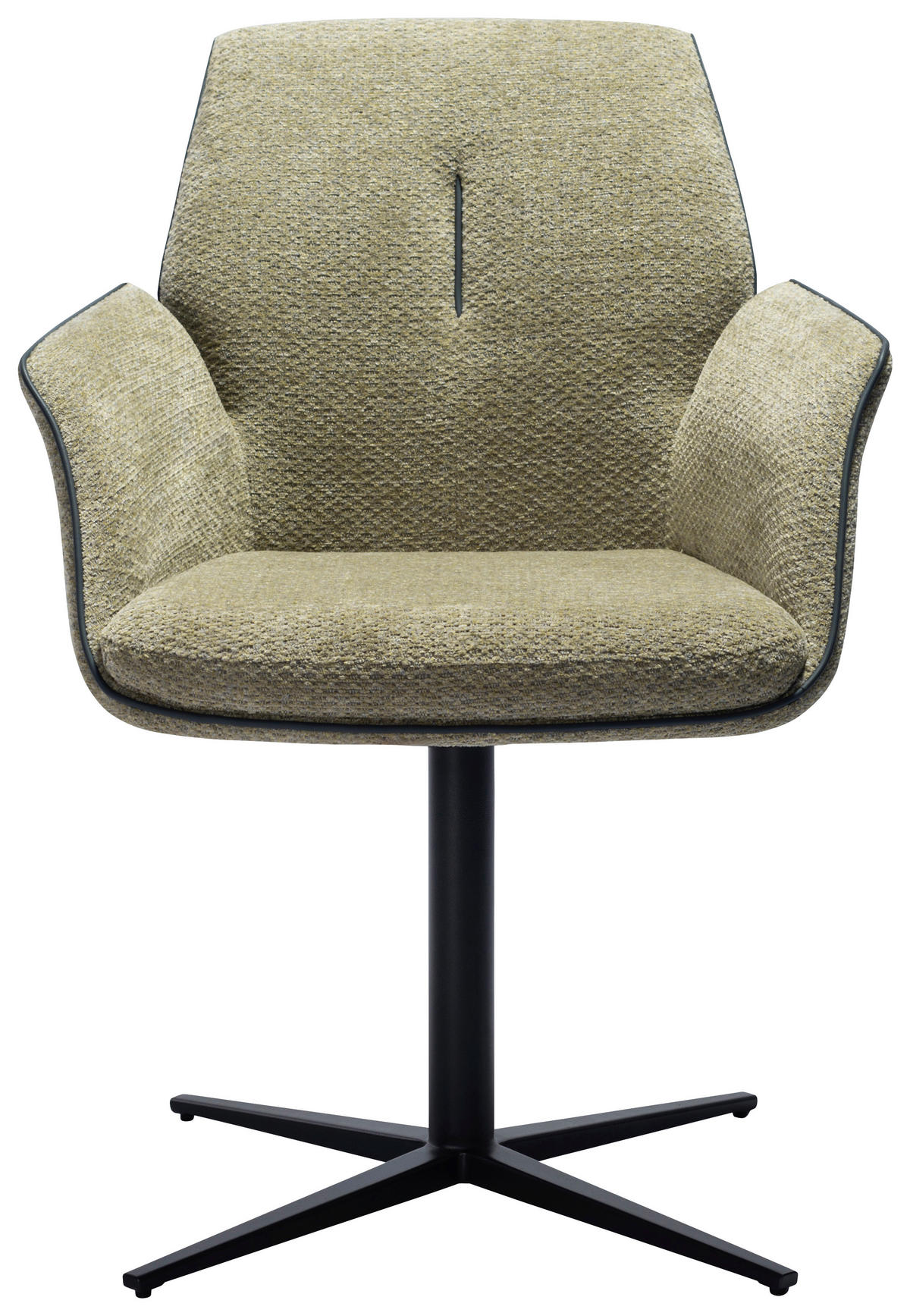 NASLANJAČ, kovina, tekstil zelena  - črna/zelena, Design, kovina/tekstil (61/88/62cm) - Novel