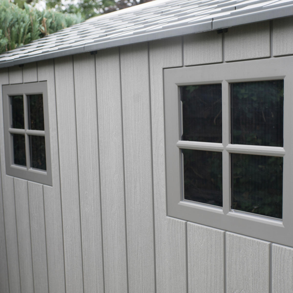 GERÄTEHAUS 204/227/285 cm  - Grau, Basics, Kunststoff (204/227/285cm) - Ambia Garden
