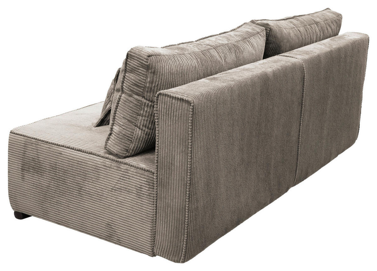 SCHLAFSOFA Struktur Hellbraun  - Hellbraun/Schwarz, Design, Kunststoff/Textil (202/90/99cm) - MID.YOU