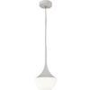 PENDELLEUCHTE 20/200 cm  - Weiß, Design, Glas/Metall (20/200cm) - Fabas Luce