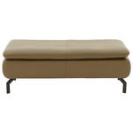 HOCKER in Leder Dunkelgrün  - Dunkelgrün/Schwarz, Design, Leder/Metall (132/44/68cm) - Dieter Knoll