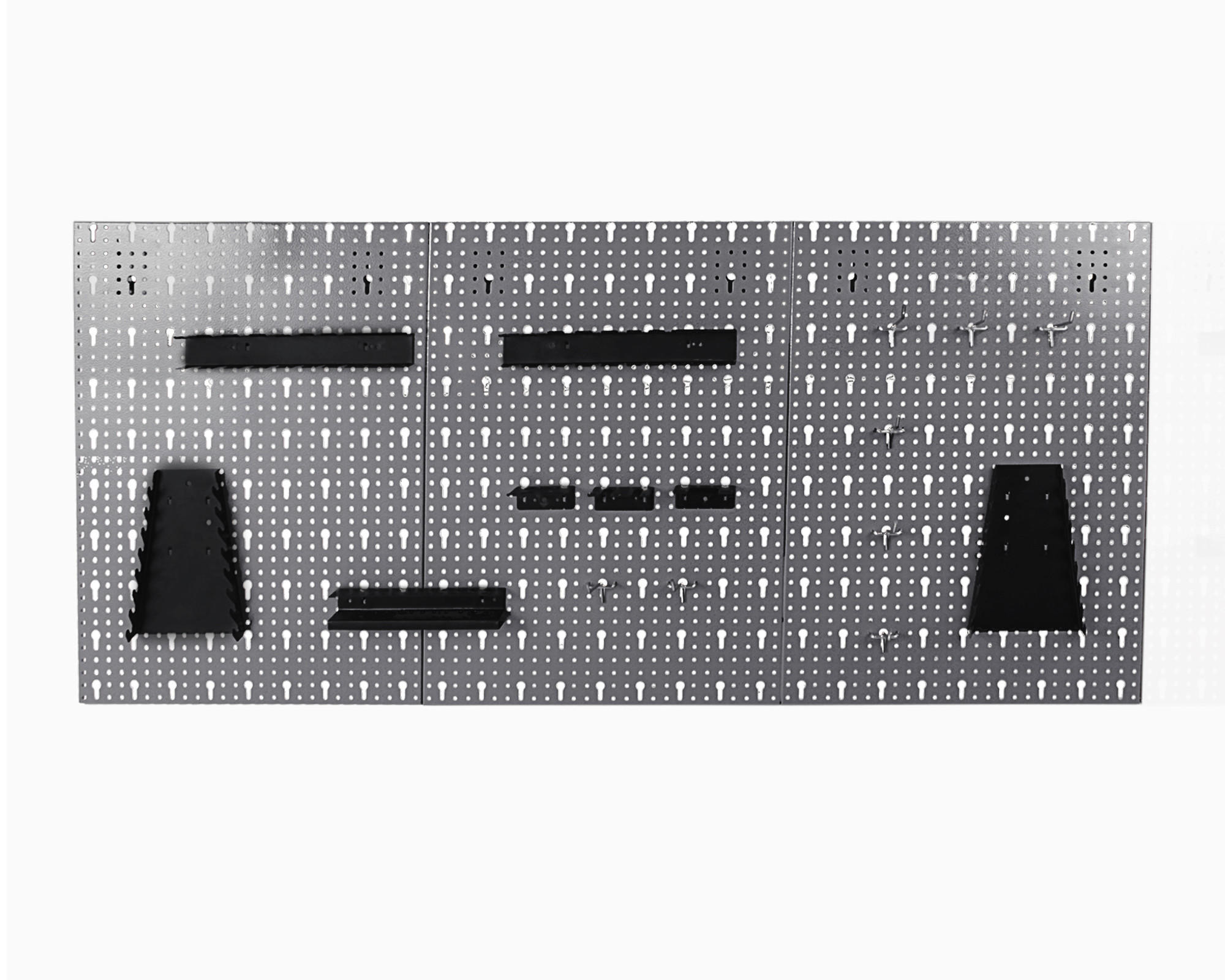 LOCHWAND 119,5/59,5/2,5 cm  - Grau, Basics, Metall (119,5/59,5/2,5cm)